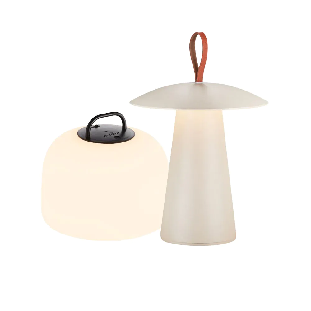 Portabla design lampor