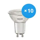 Flerpack 10x Noxion PerfectColor LED Spot GU10 PAR16 3W 230lm 60D - 927 Extra Varm Vit | Bästa färgåtergivning - Dimbar - Ersättare 35W